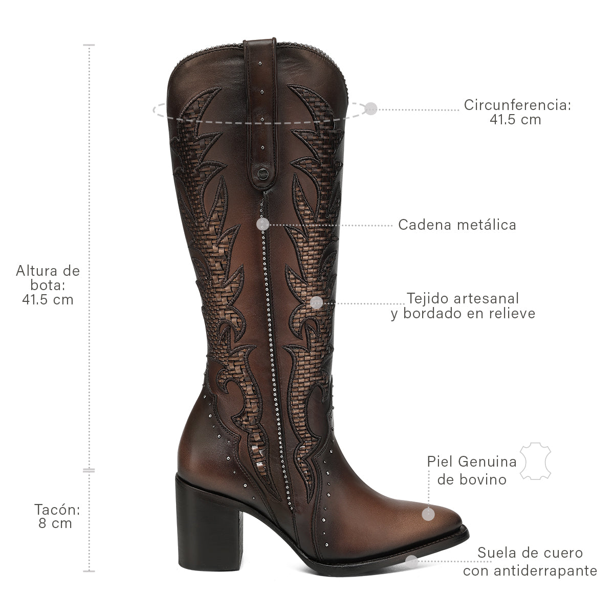 Honey Embroidery & Zipper & Woven & Studs Point CC338