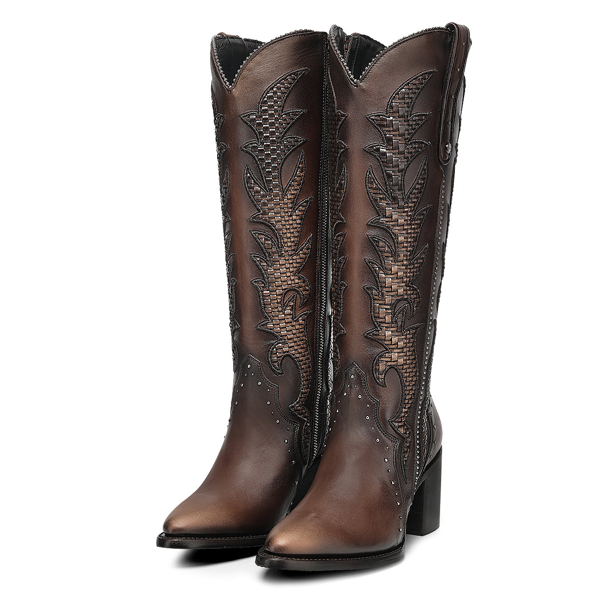 Honey Embroidery & Zipper & Woven & Studs Point CC338