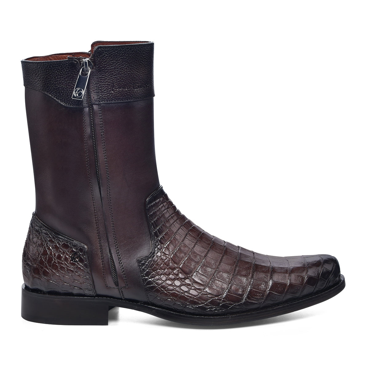 Franco Cuadra Brown Caiman Dark Brown Cowhide FC867