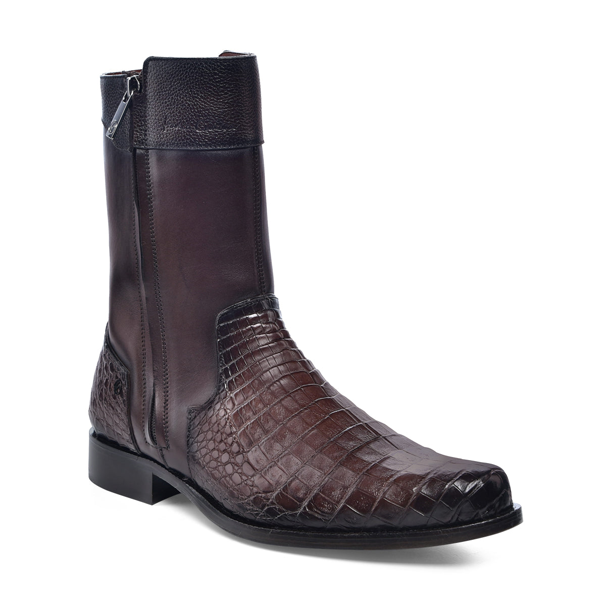 Franco Cuadra Brown Caiman Dark Brown Cowhide FC867
