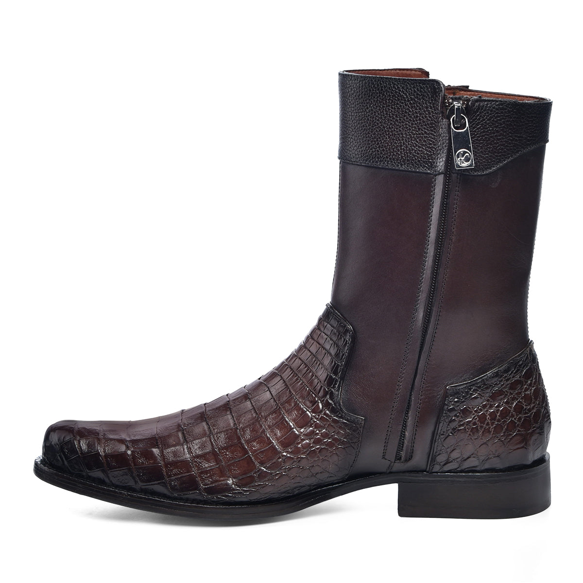 Franco Cuadra Brown Caiman Dark Brown Cowhide FC867