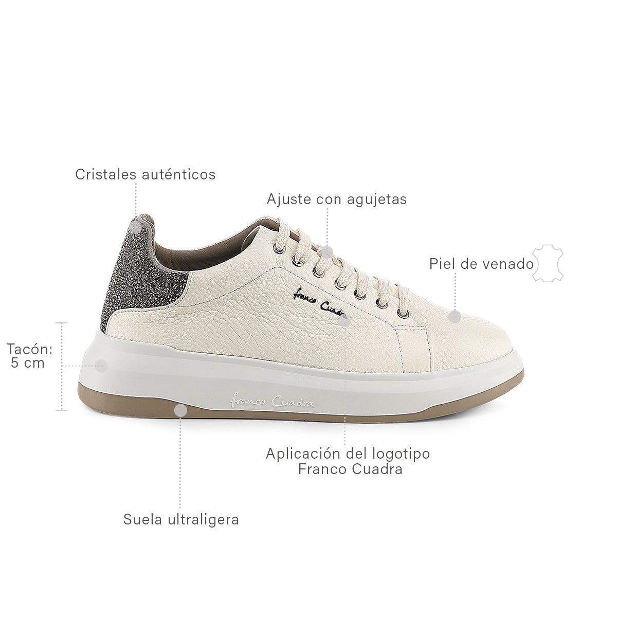 Franco Cuadra Beige Deer Sneaker FF358