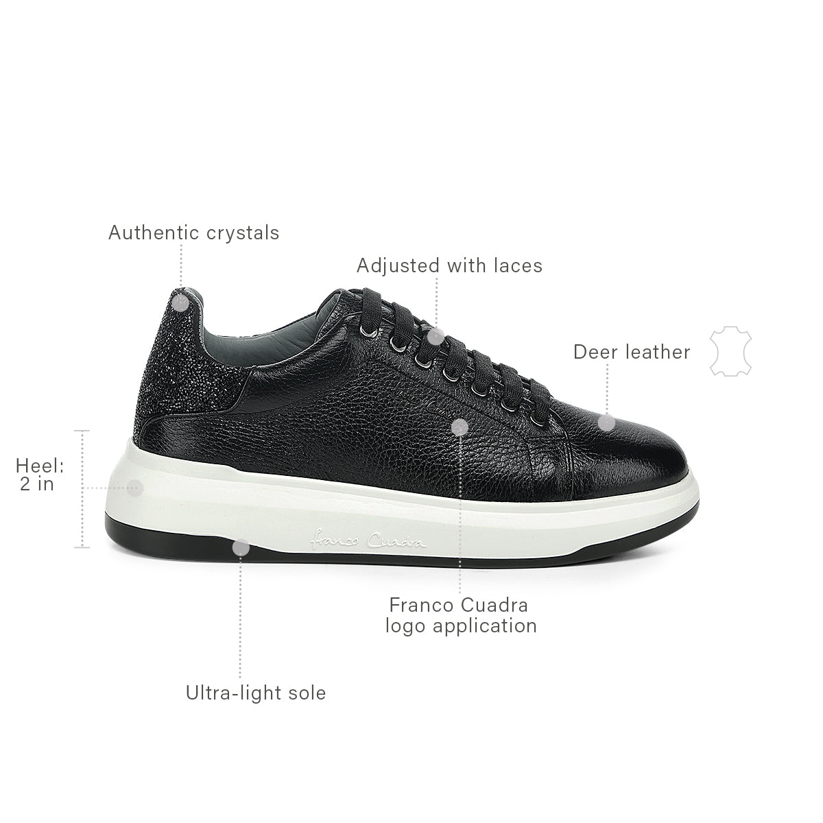 Franco Cuadra Black Deer Sneaker FF357