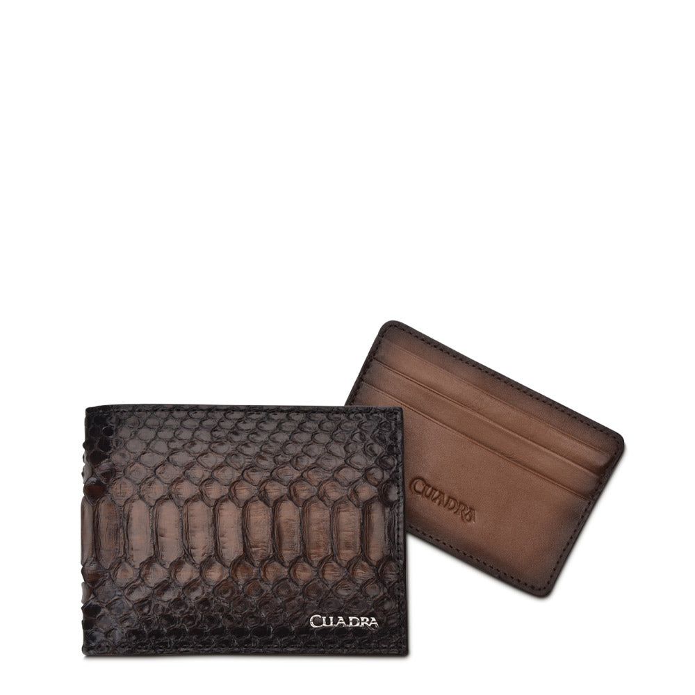Cuadra Black Python Wallet DU369
