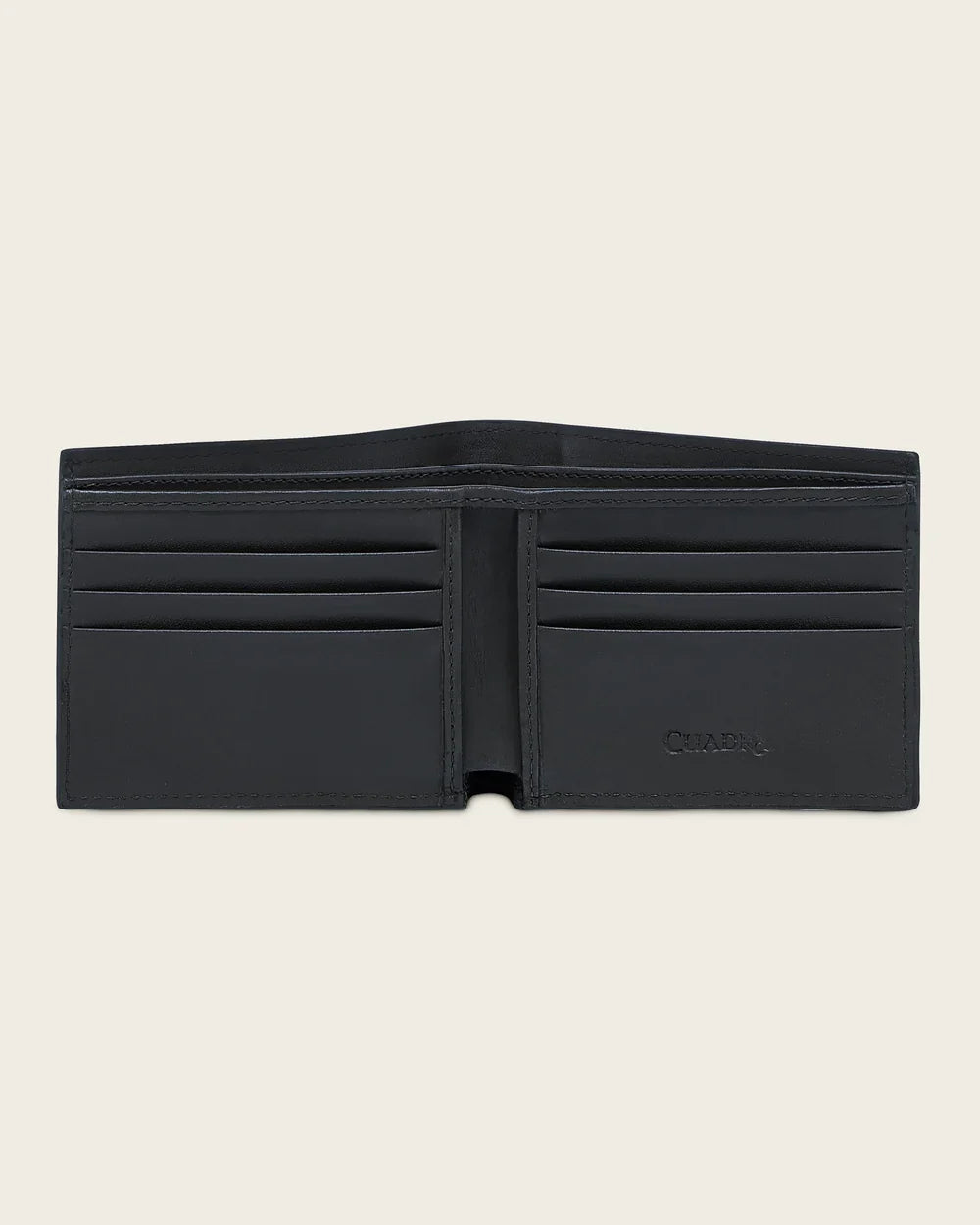 Cuadra Black Alligator Stitching Wallet DU772