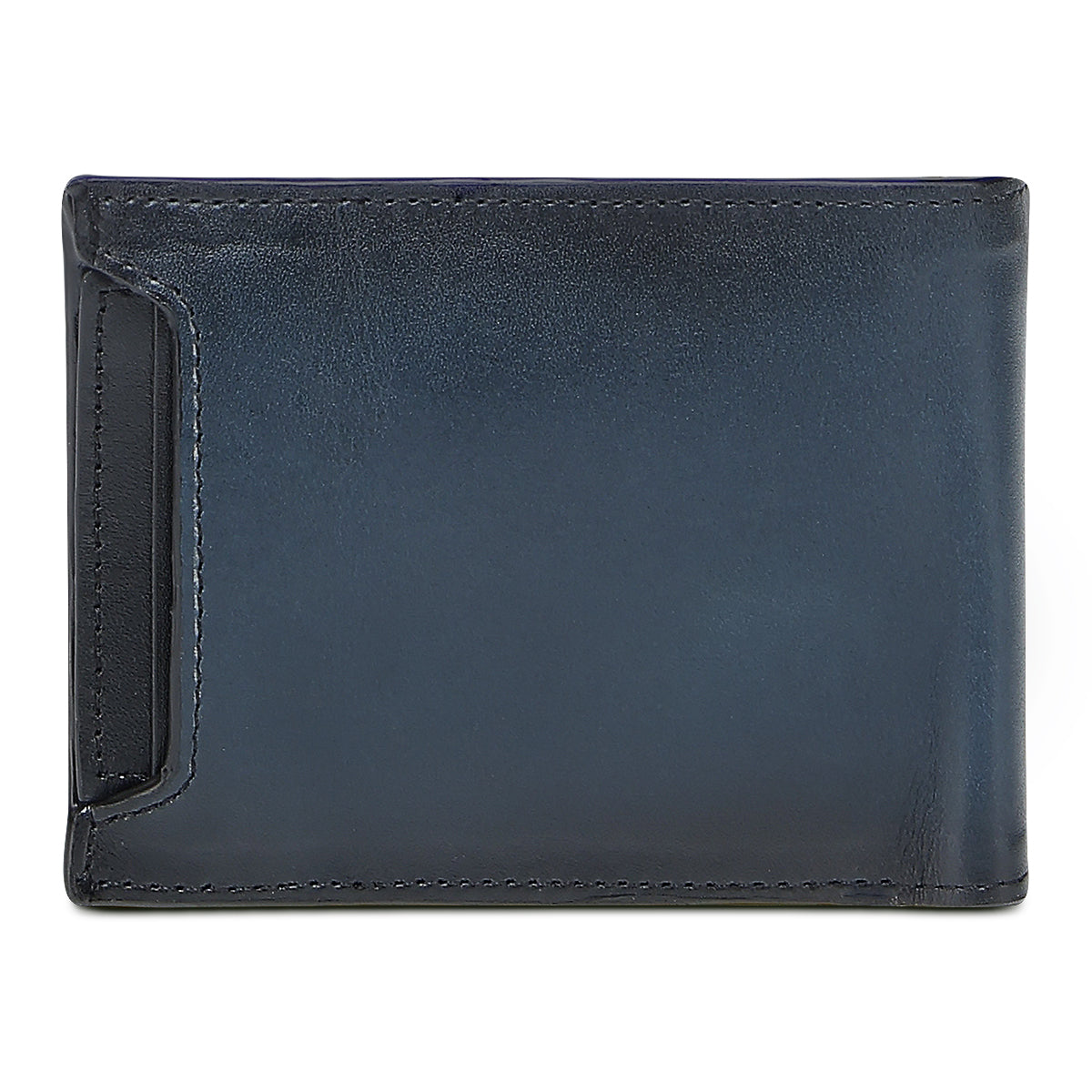 Cuadra Black & Blue Stingray Stitching Wallet DU717