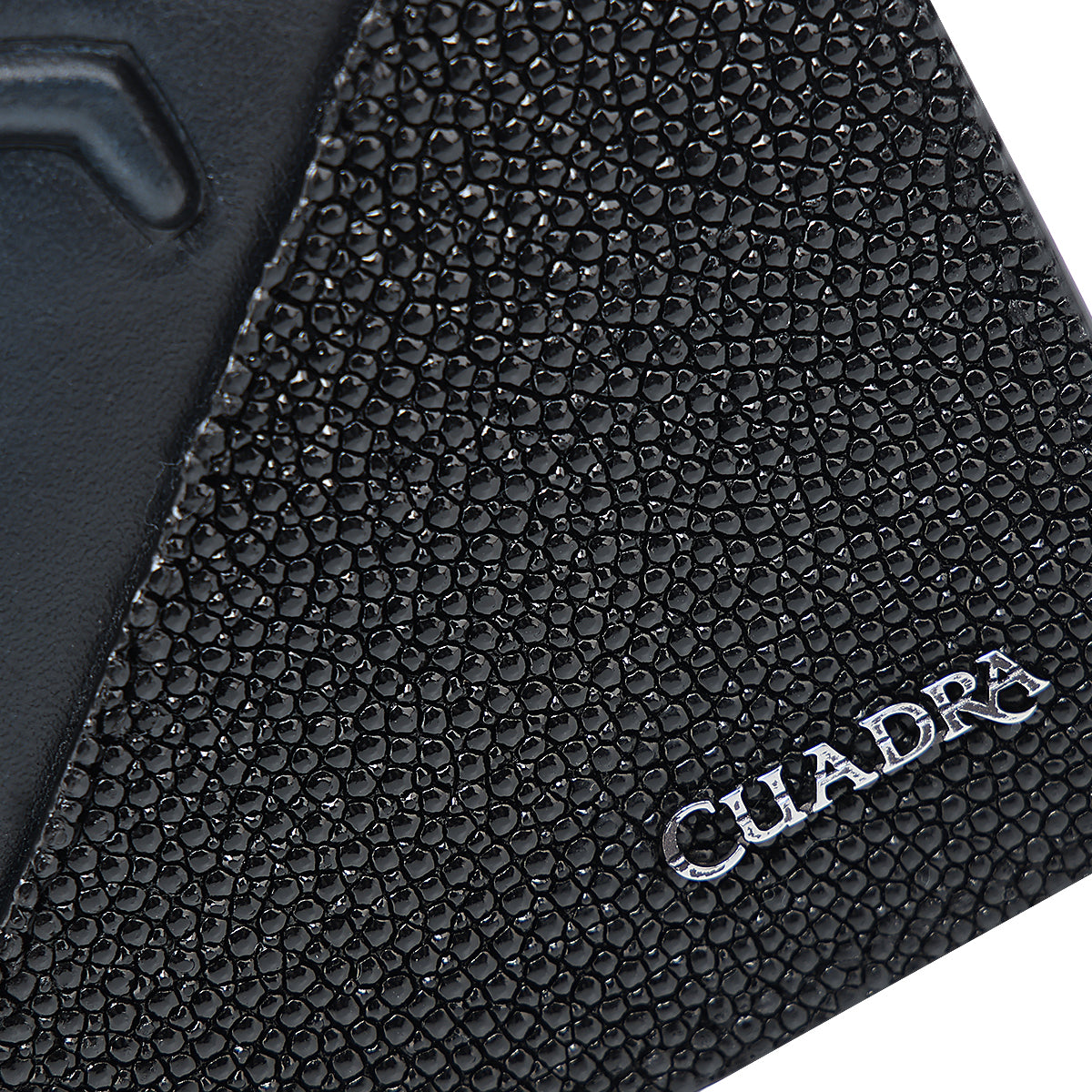 Cuadra Black & Blue Stingray Stitching Wallet DU717