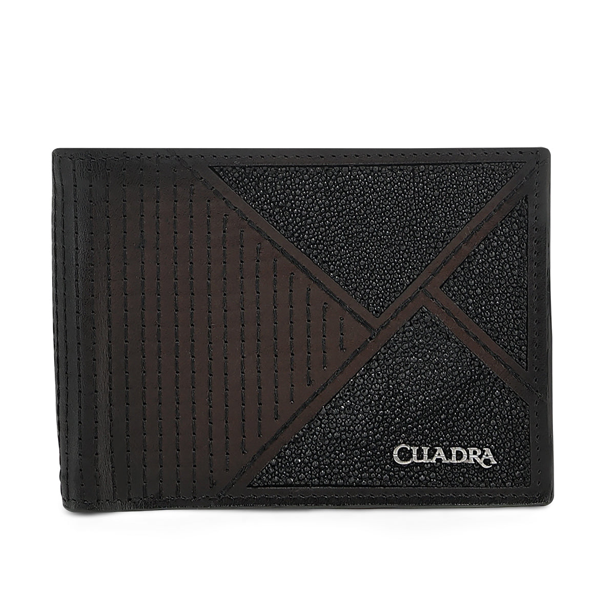 Cuadra Brown Stingray Stitching  Wallet DU781
