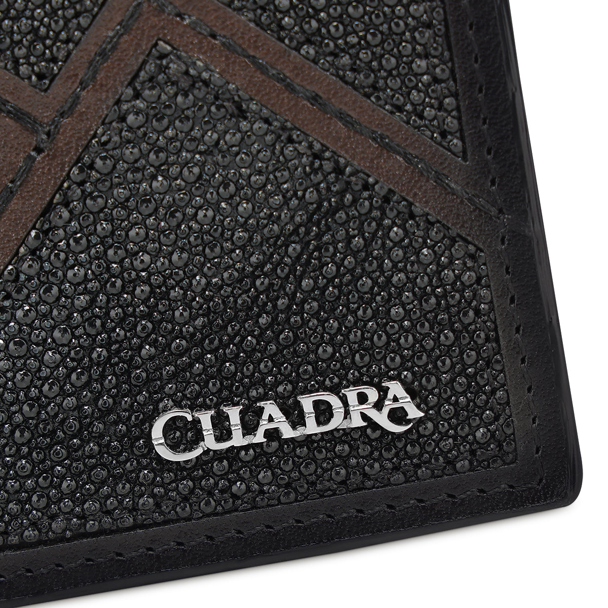 Cuadra Brown Stingray Stitching  Wallet DU781
