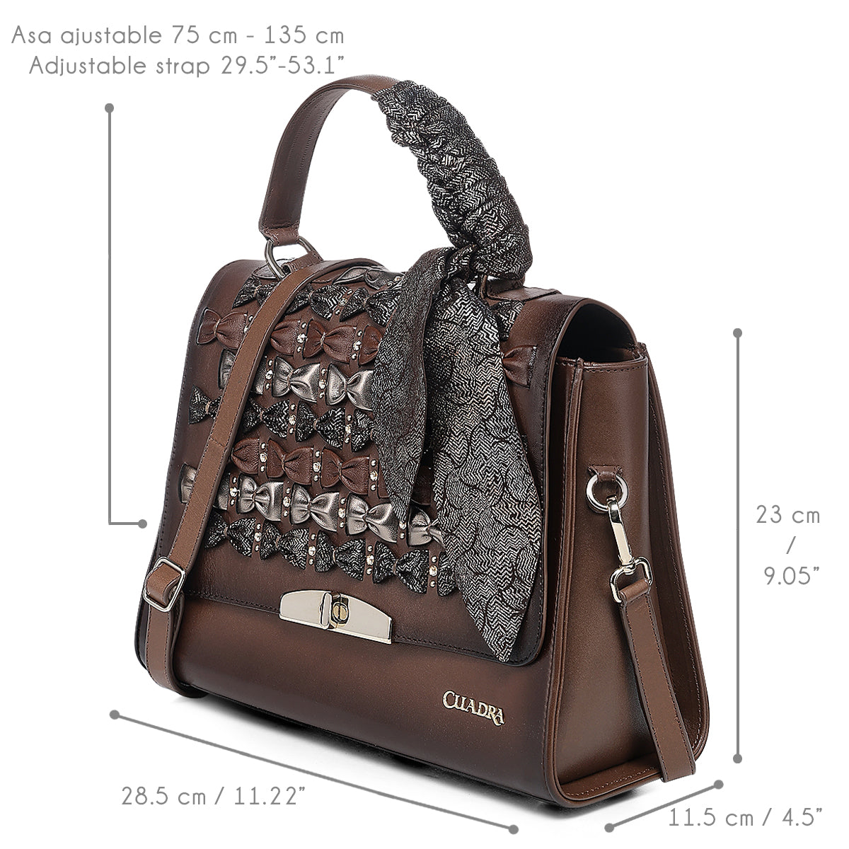 Cuadra Brown Embroidery & Fringe DU744