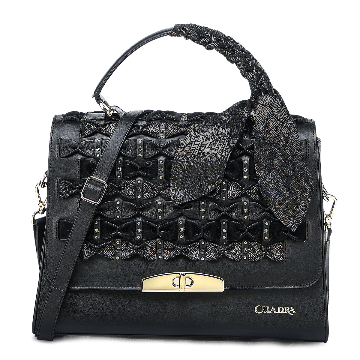 Cuadra Black Embroidery & Fringe DU743