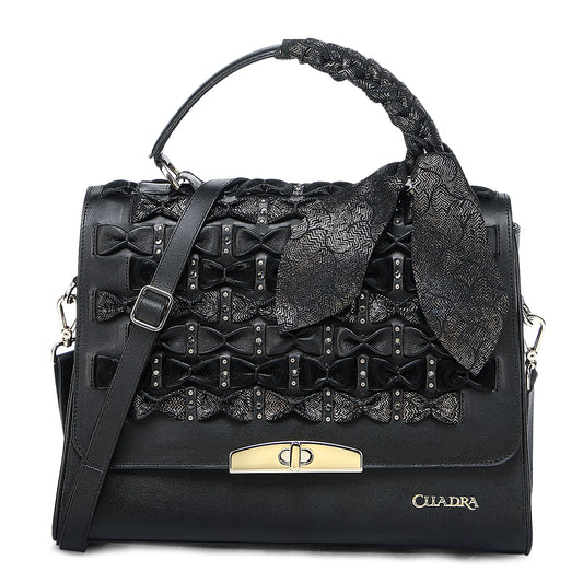 Cuadra Black Embroidery & Fringe DU743