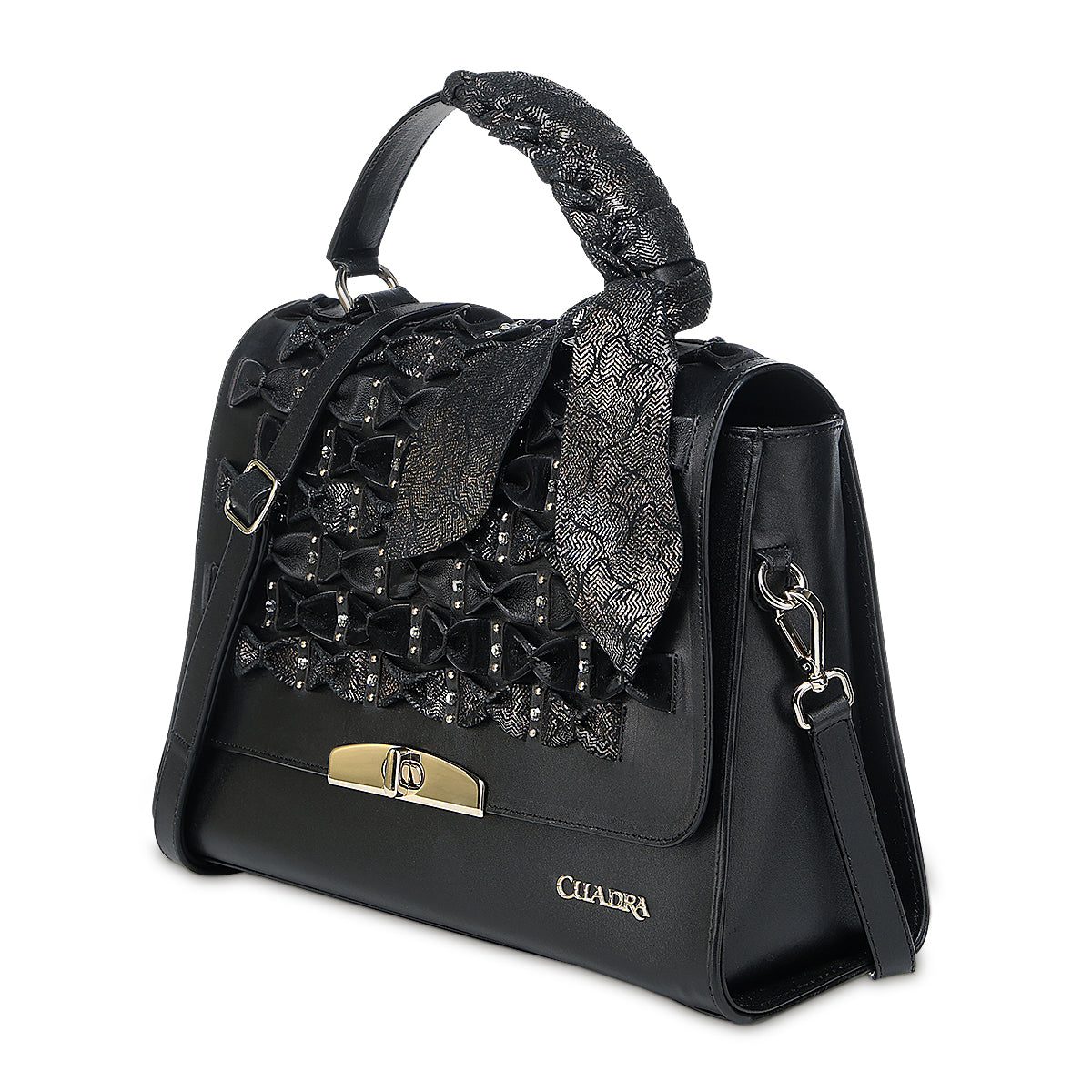 Cuadra Black Embroidery & Fringe DU743