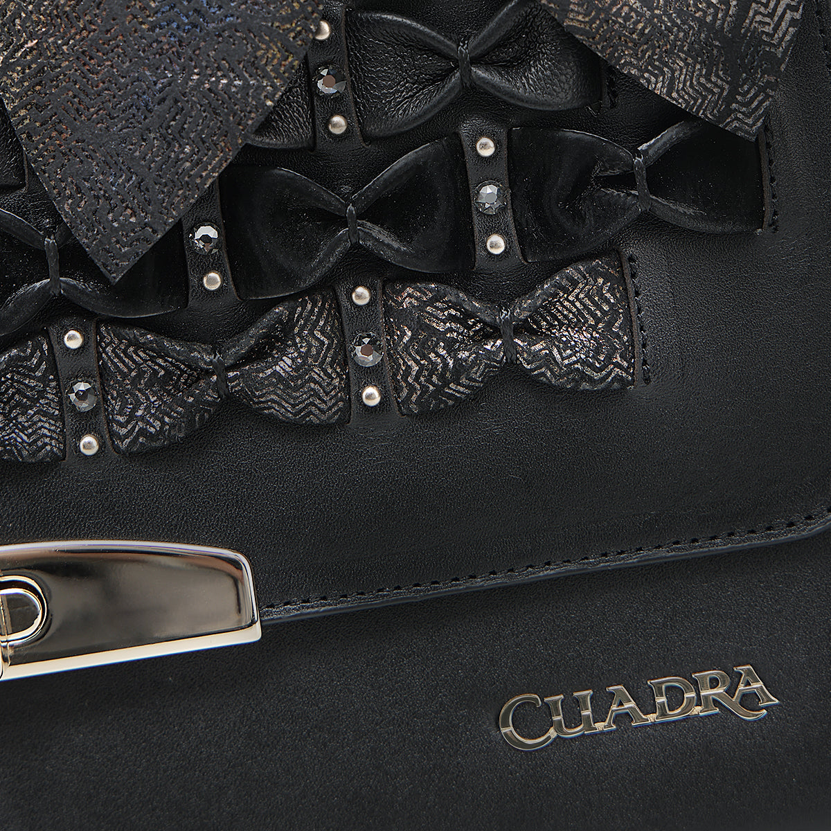 Cuadra Black Embroidery & Fringe DU743