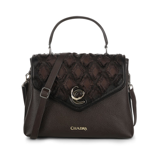 Cuadra Chocolate Cowhide Embroidery DU820