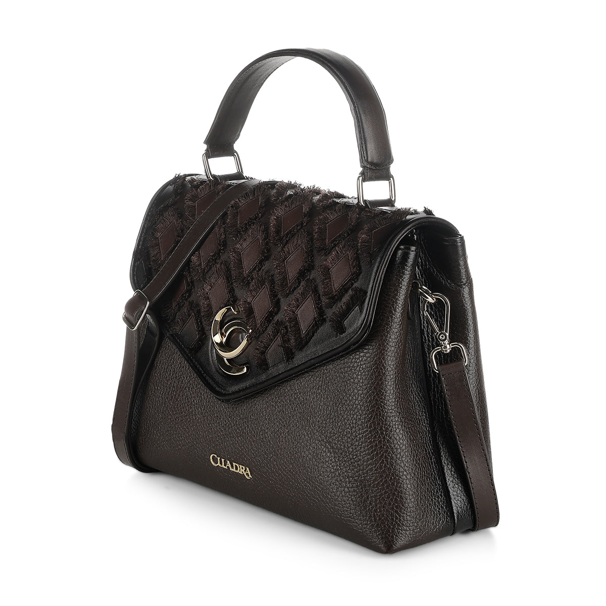Cuadra Chocolate Cowhide Embroidery DU820