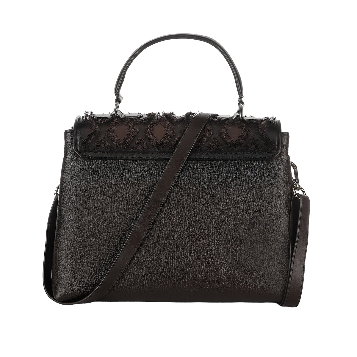 Cuadra Chocolate Cowhide Embroidery DU820