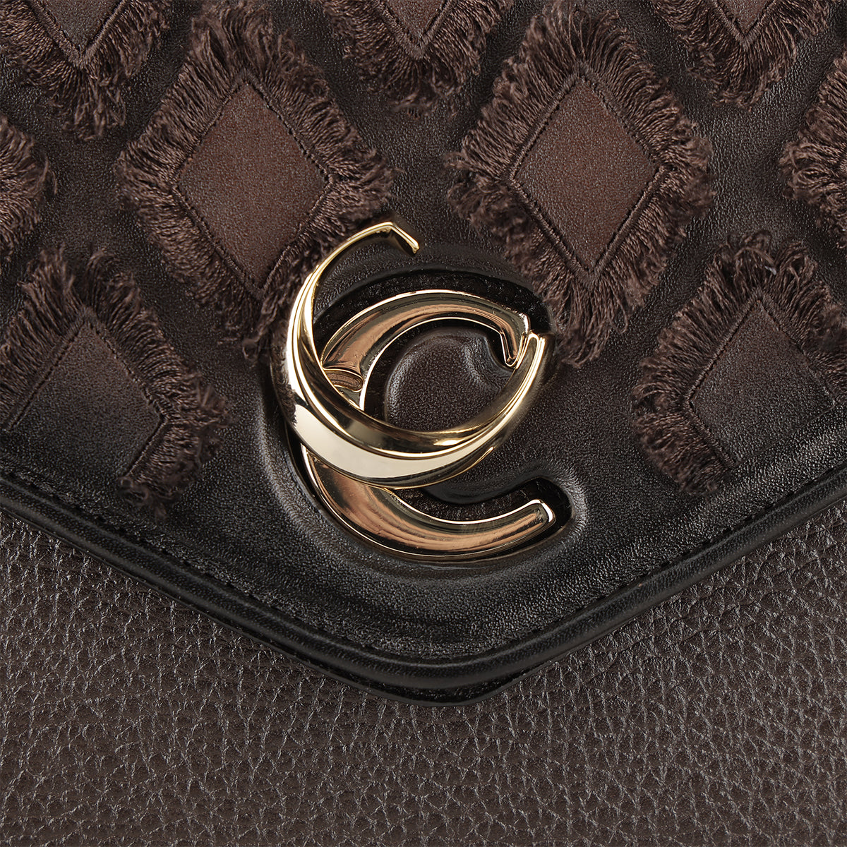 Cuadra Chocolate Cowhide Embroidery DU820