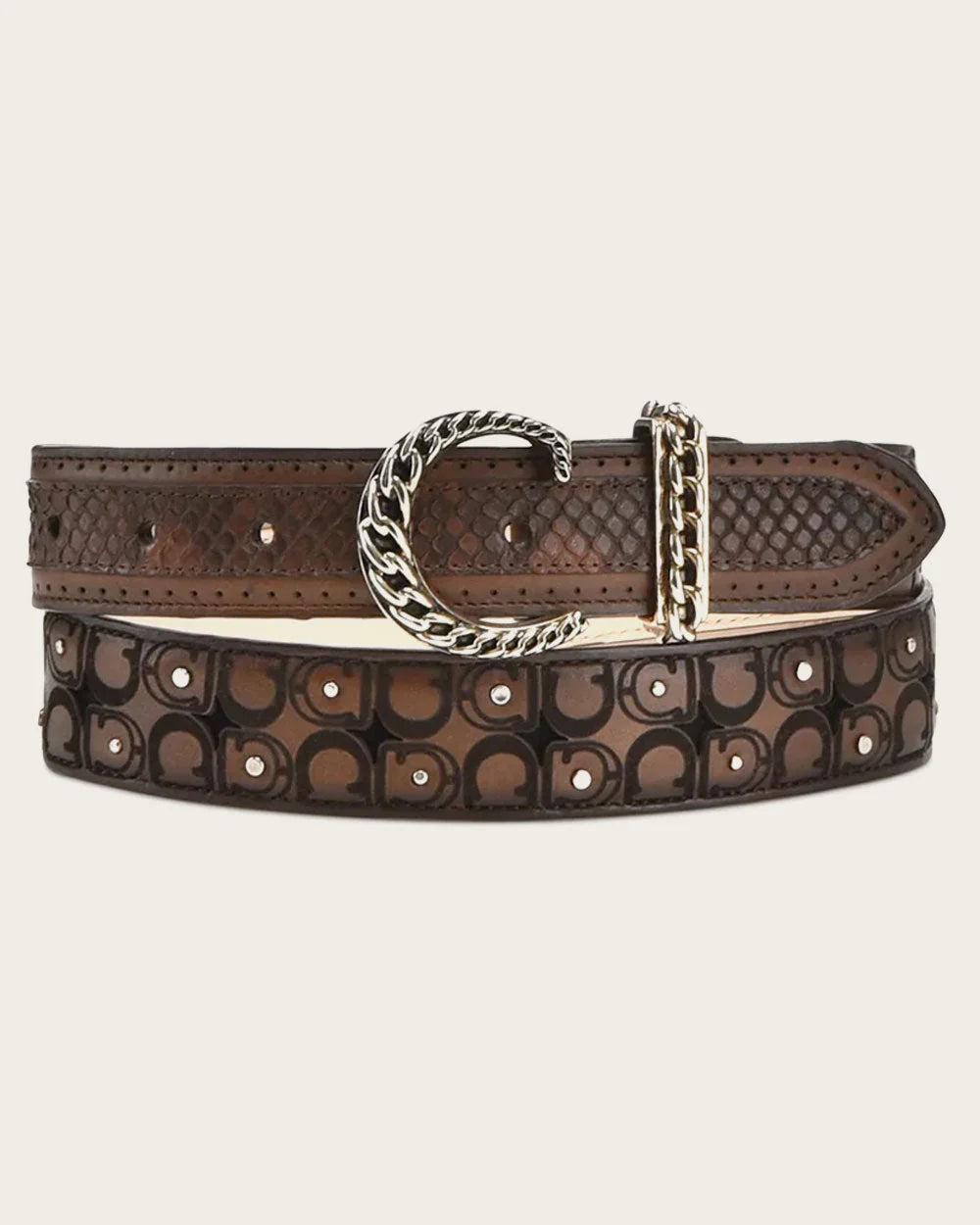 Cuadra Truffle Python Laser & Studs BC329