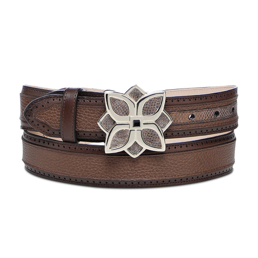 Cuadra Brown Karung Belt BC419