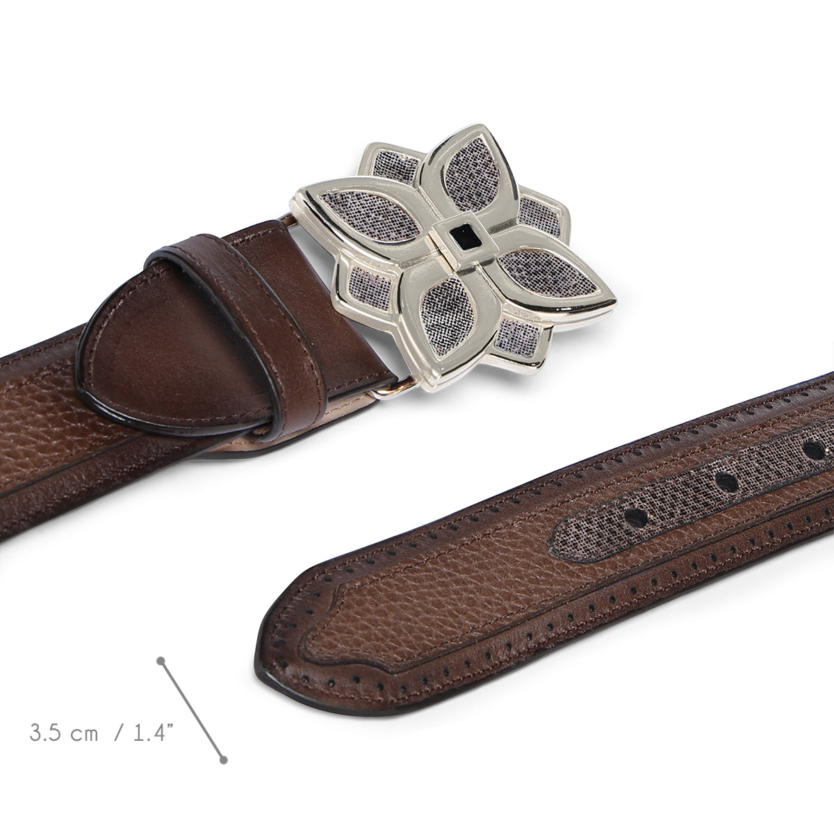 Cuadra Brown Karung Belt BC419