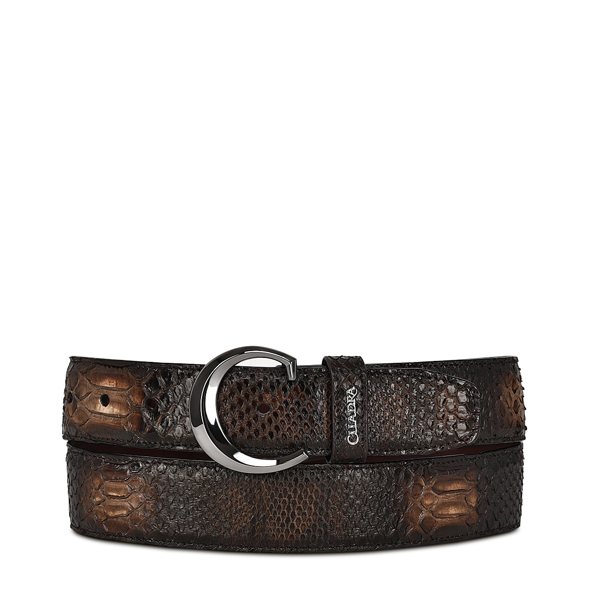 Cuadra Brown Python Belt BC320