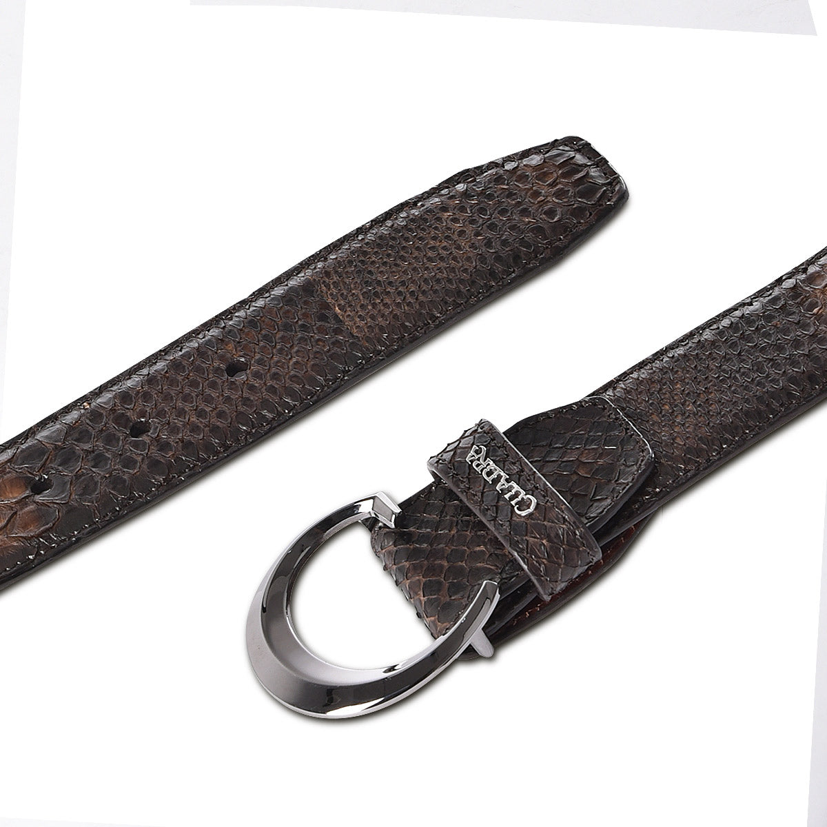 Cuadra Brown Python Belt BC320