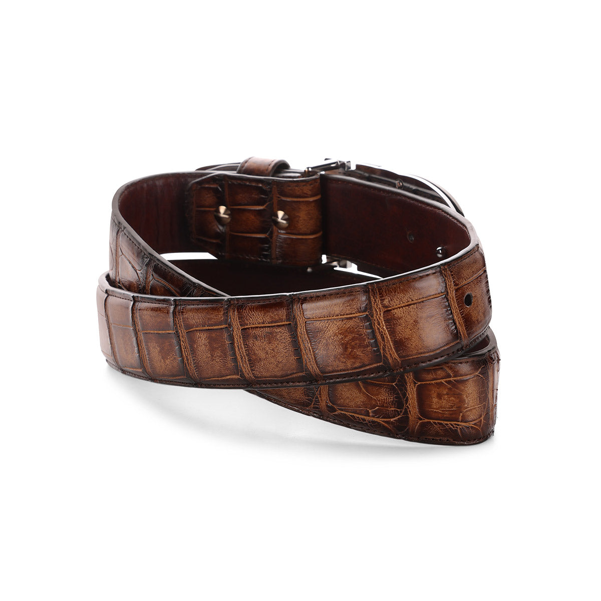 Cuadra Honey Alligator Belt BC366