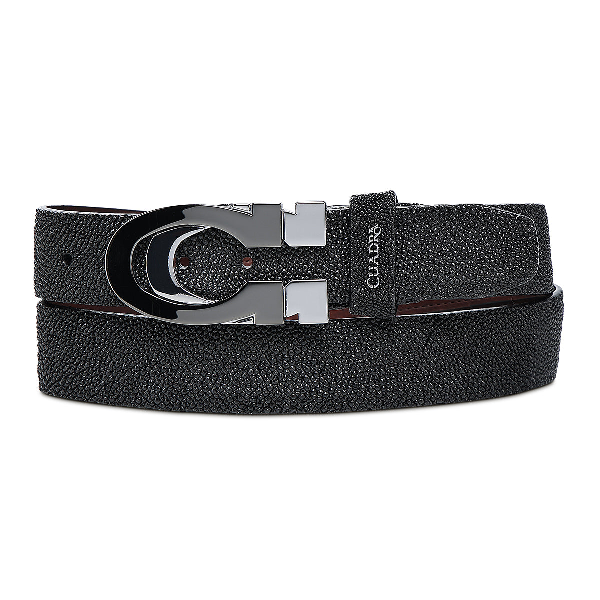 Cuadra Black Stingray Belt BC433