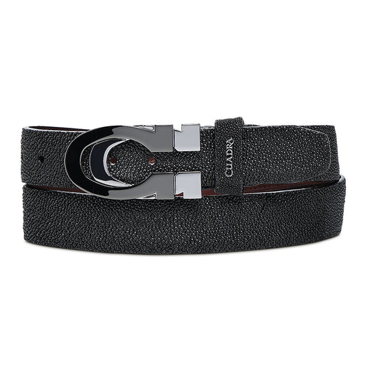 Cuadra Black Stingray Belt BC433