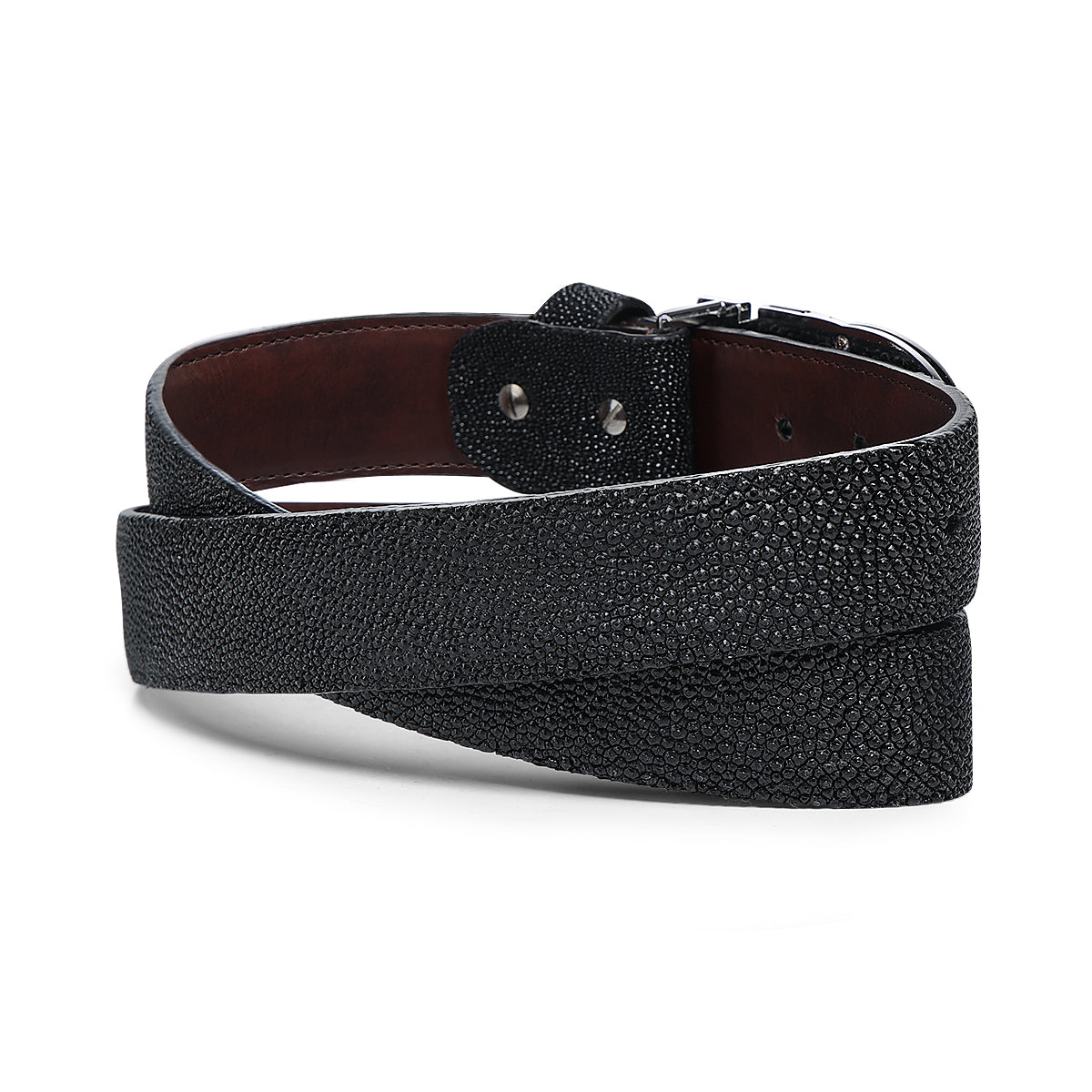 Cuadra Black Stingray Belt BC433