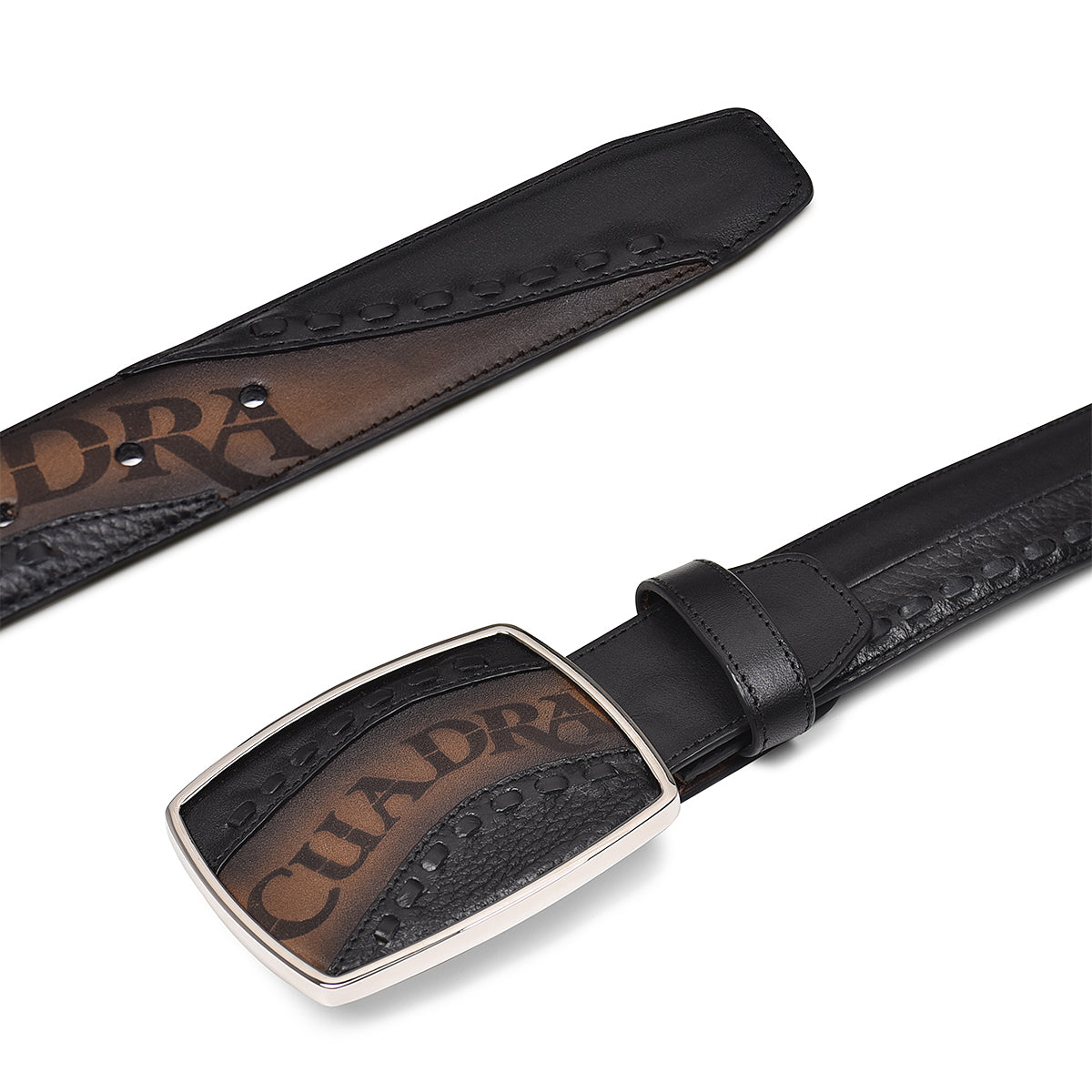 Cuadra Tobacco Laser & Woven Belt BC244