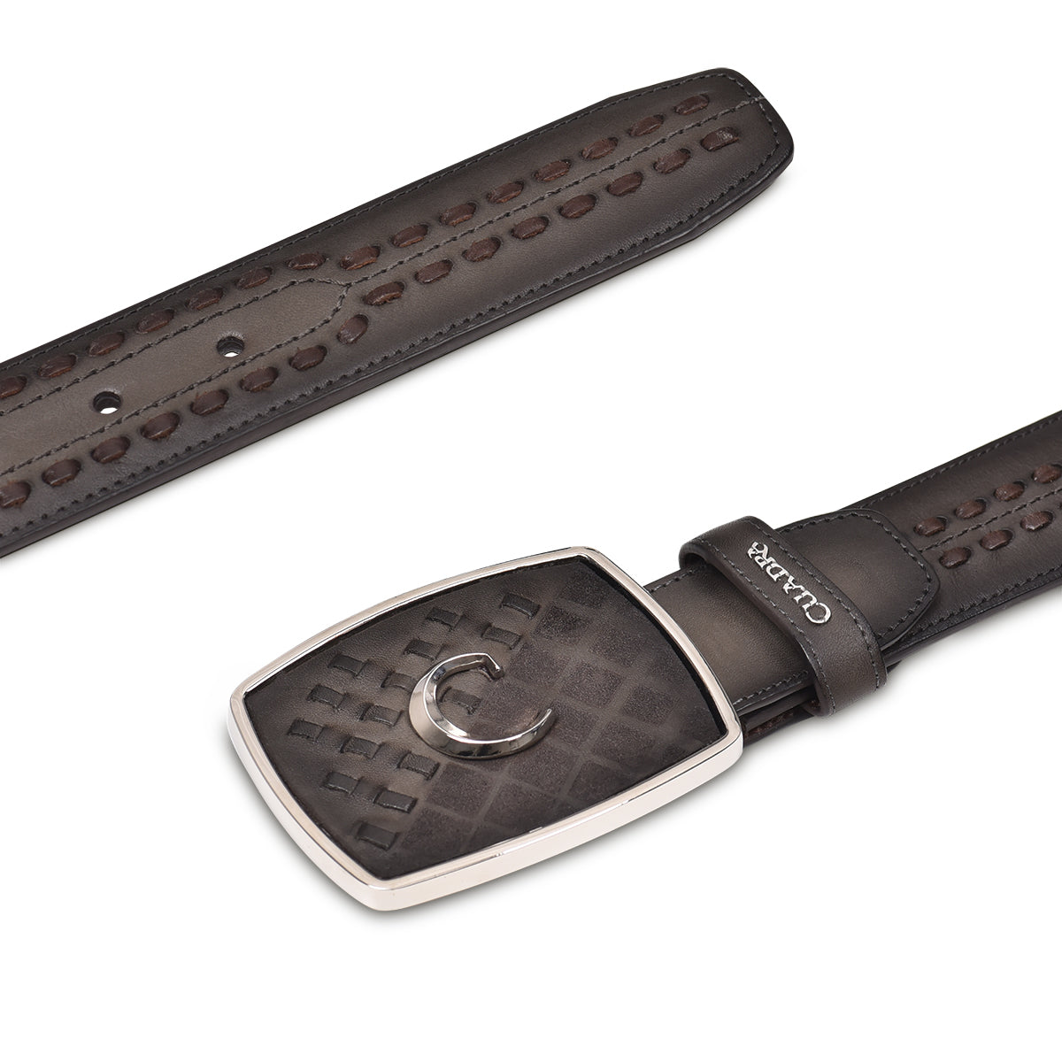Cuadra Over Black Laser & Woven  Belt BC248