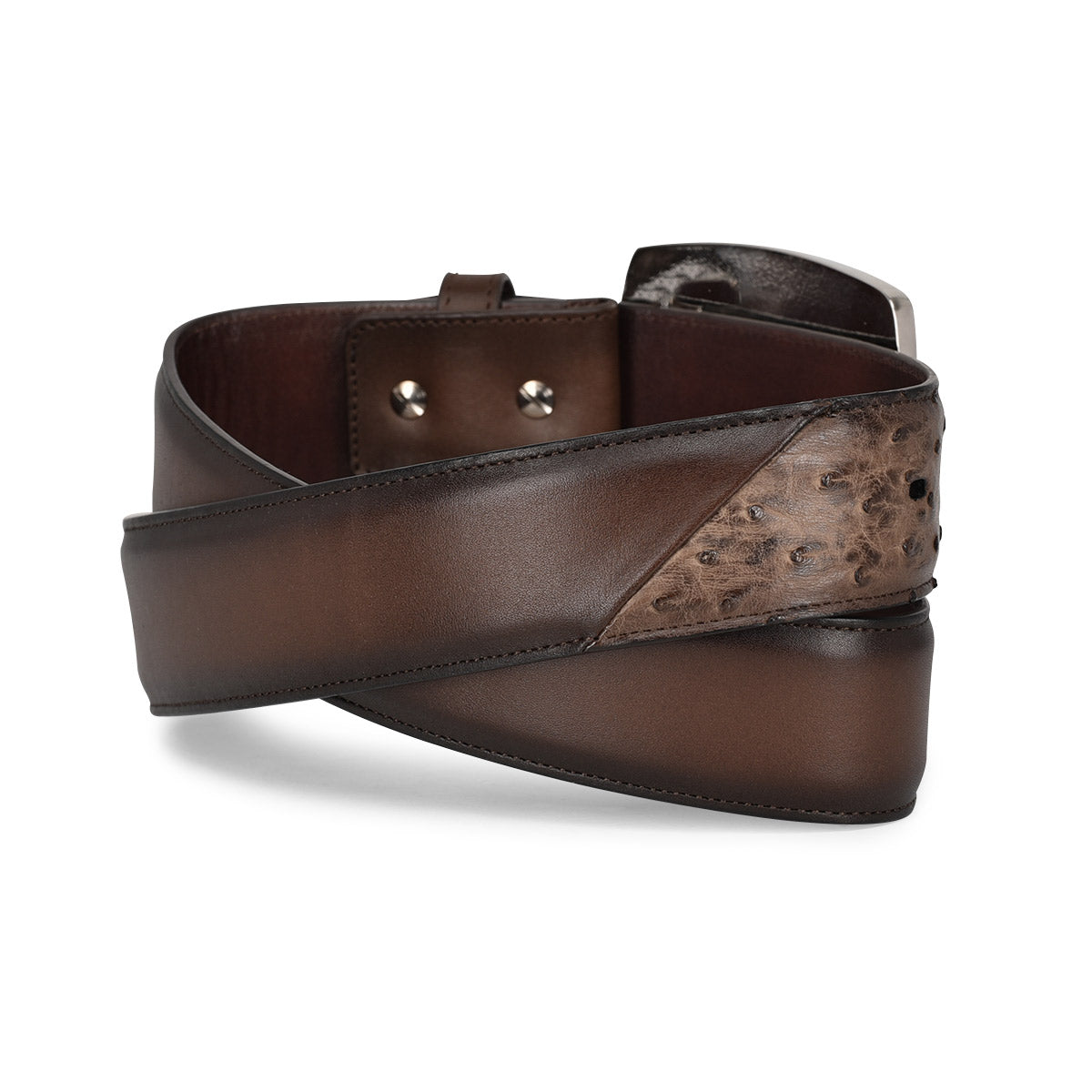 Cuadra Brown Ostrich Belt BC321