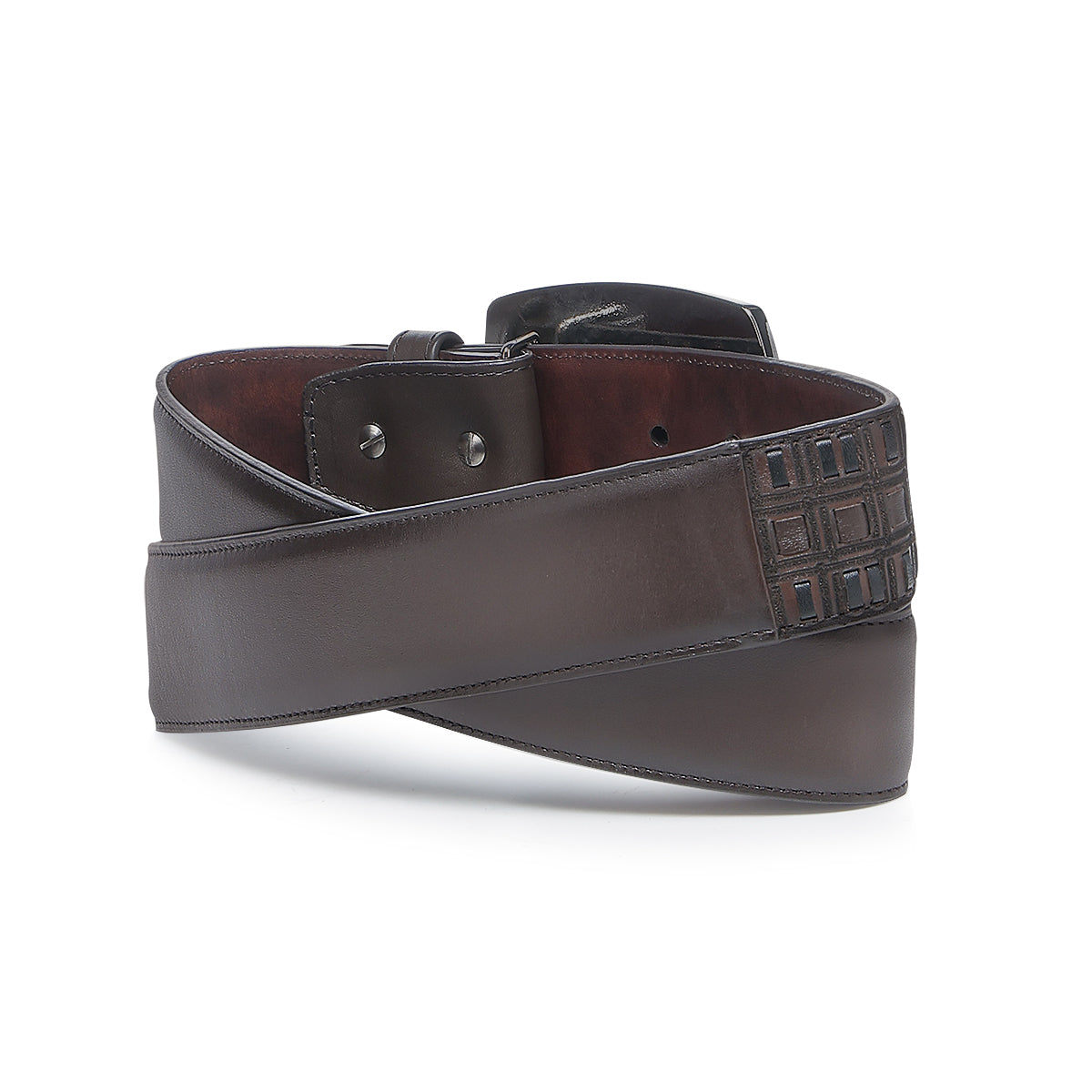 Cuadra Res Black Embroidery Belt BC401