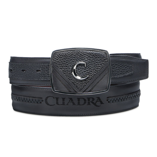 Cuadra Black Deer Laser Belt BC404