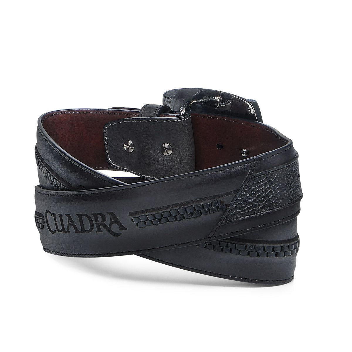 Cuadra Black Deer Laser Belt BC404