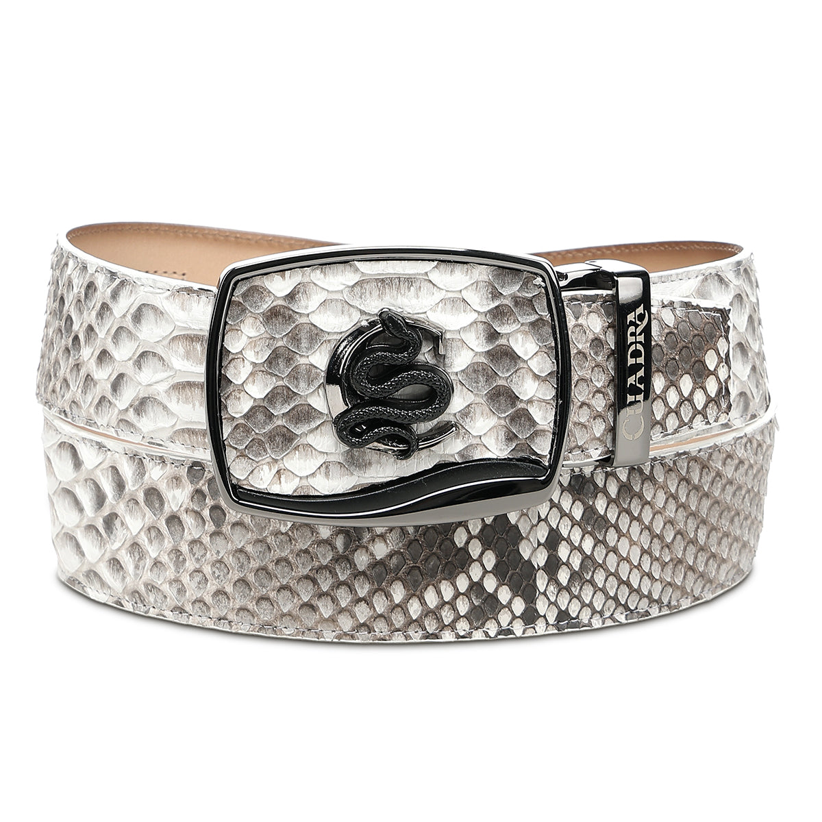 Cuadra Natrual Python Stitching Belt BC482
