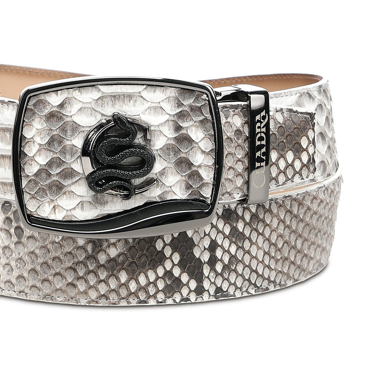 Cuadra Natrual Python Stitching Belt BC482