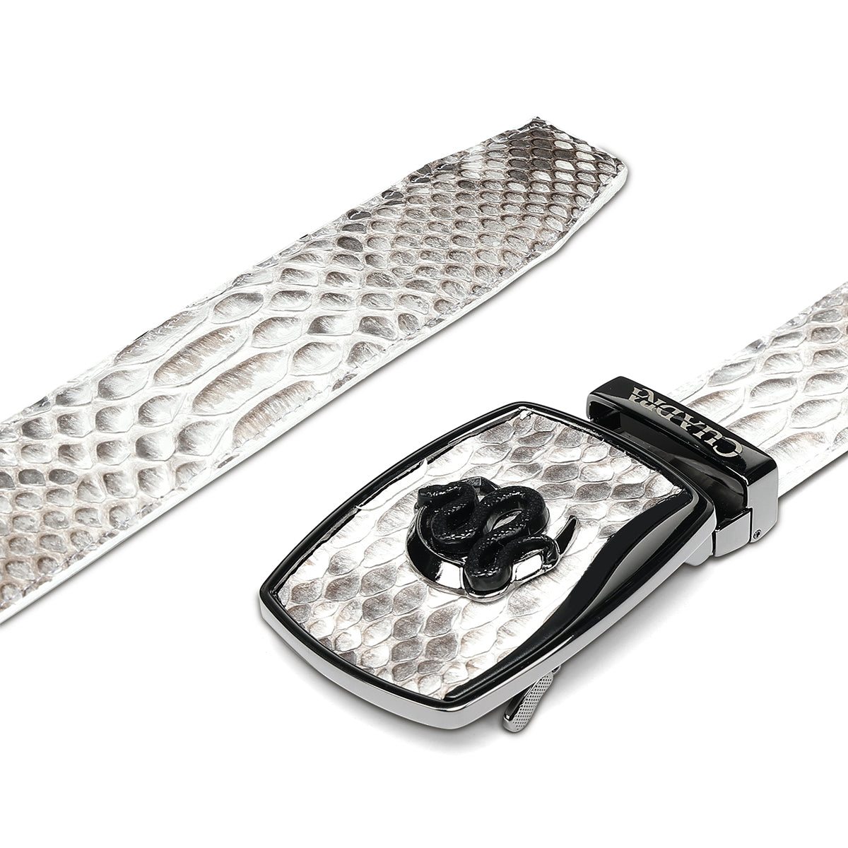 Cuadra Natrual Python Stitching Belt BC482