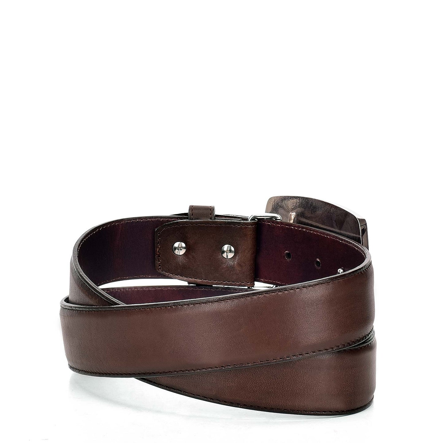 Cuadra Over Chestnut Laser Belt BC158
