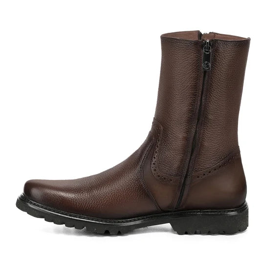 Franco Cuadra Boot Brown Deer/ Calf FF420