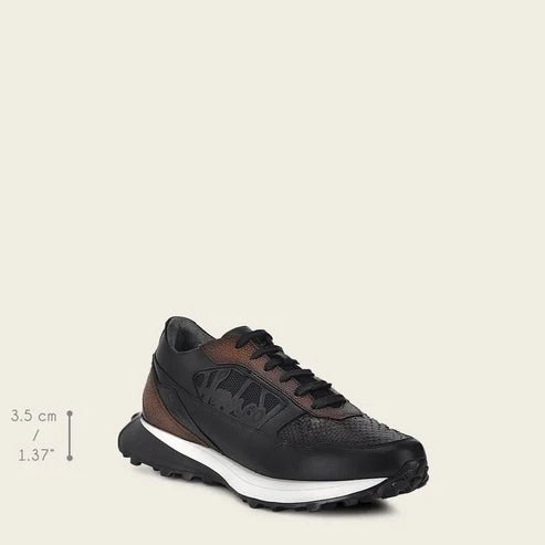 Franco Cuadra Grey Python Black Calf FC761
