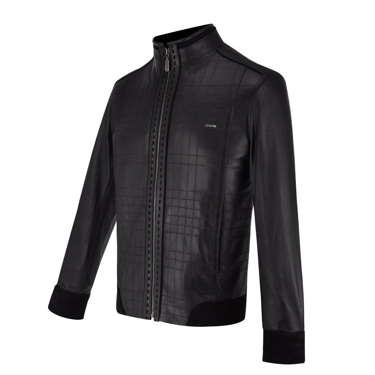 Cuadra Black Natural Zipper Jacket JC159