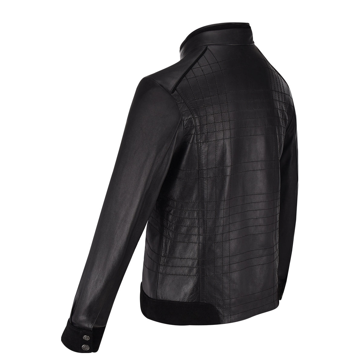 Cuadra Black Natural Zipper Jacket JC159
