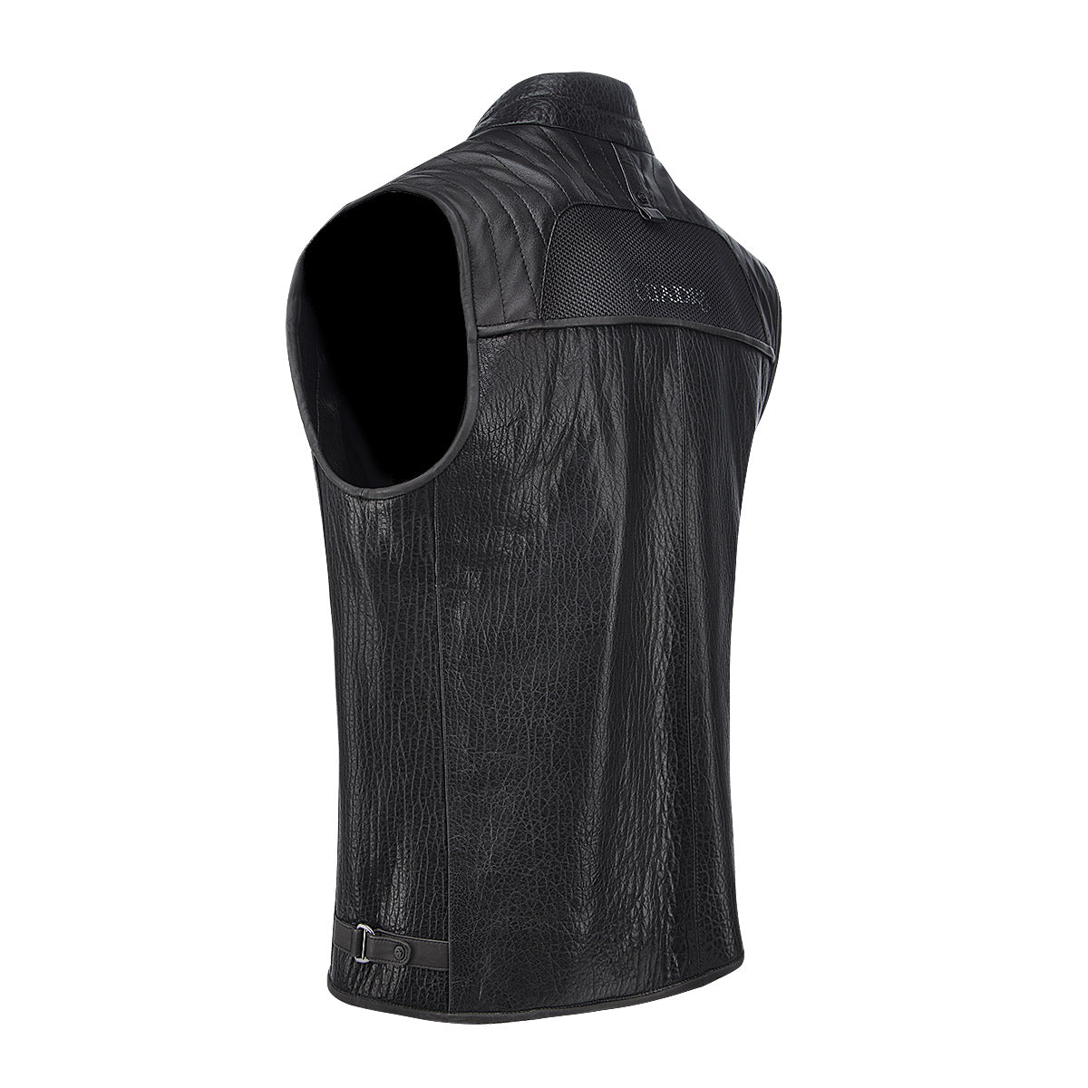 Cuadra Black Laser & Zipper Vest JC337