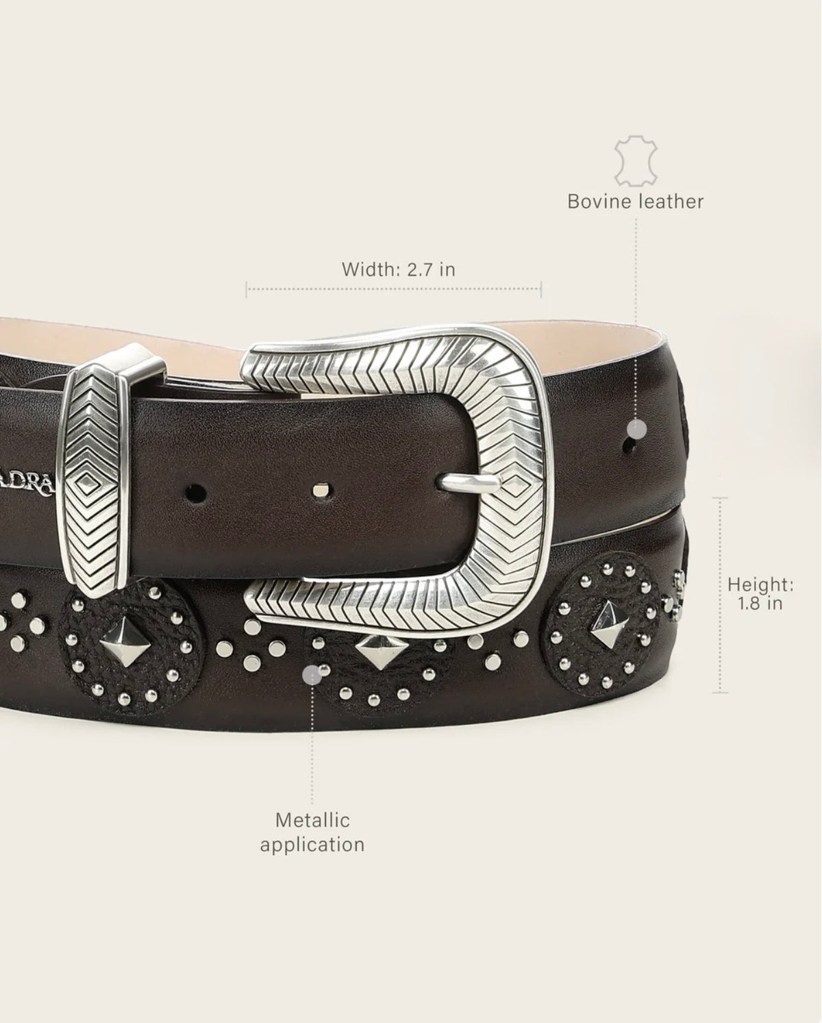 Cuadra Res Azteca Café/Brown Belt BC511