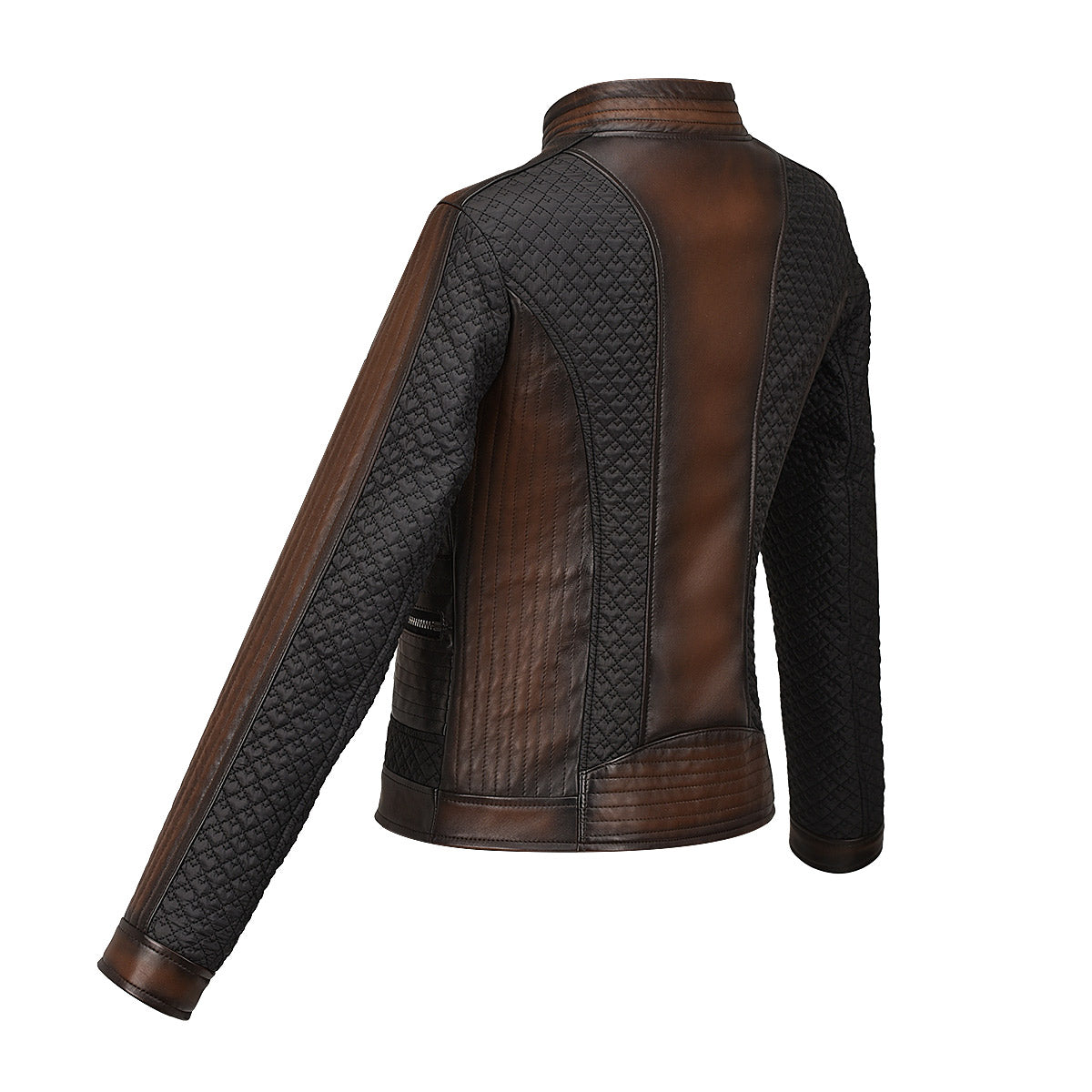 Cuadra Brown Zipper Woman Jacket JC245
