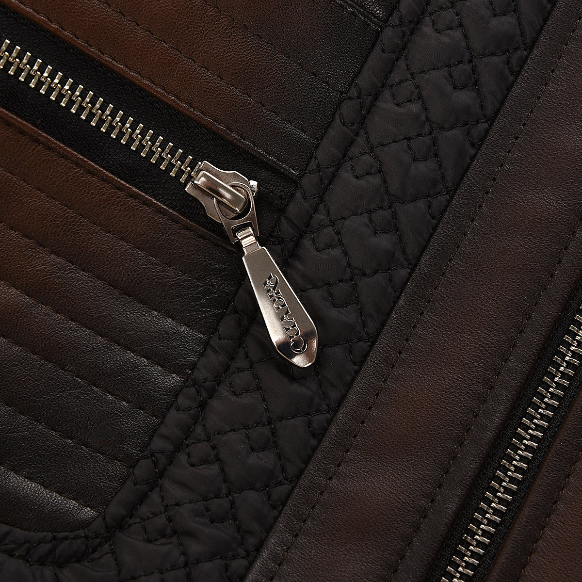 Cuadra Brown Zipper Woman Jacket JC245