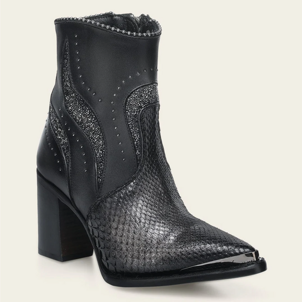 Cuadra Oxford Python Zipper & Studs Pointed Toe CU958